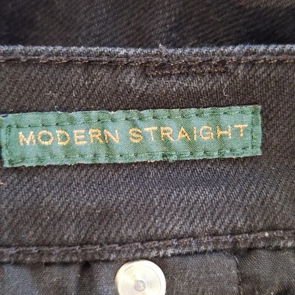 Ralph Lauren Women's Black Modern Straight Leg Jeans Sz 10 *W - Picture 7 of 7